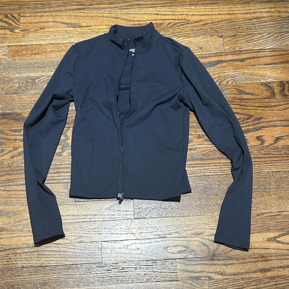 Navy Lightweight Long-Sleeve Zip-Up Jacket
